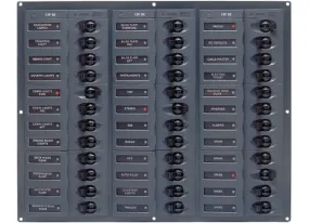BEP 12V DC Circuit Breaker Panel 36 Way - Square - No Meters