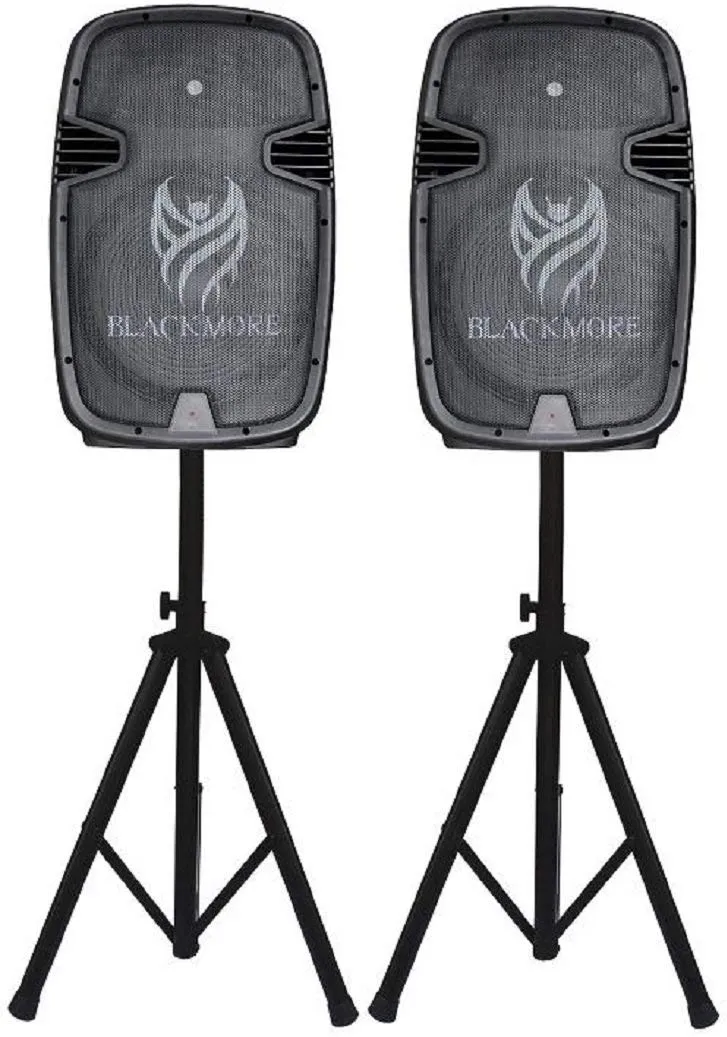 Blackmore Amplified Professional PA System W/Dual 15-Inch Monitors