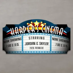 Blockbuster Custom Home Theater Sign