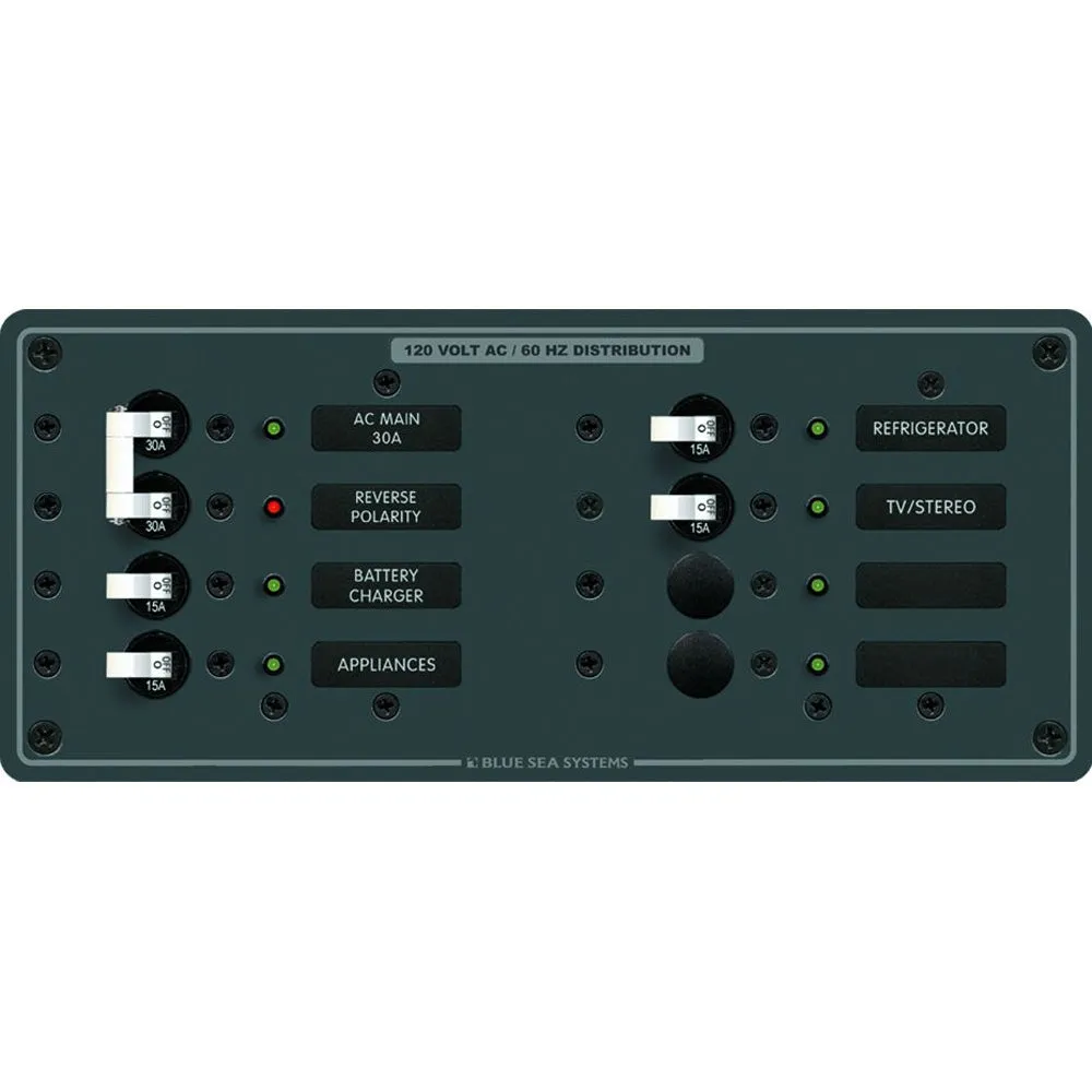 Blue Sea 8412 AC Main   6 Positions - White [8412]