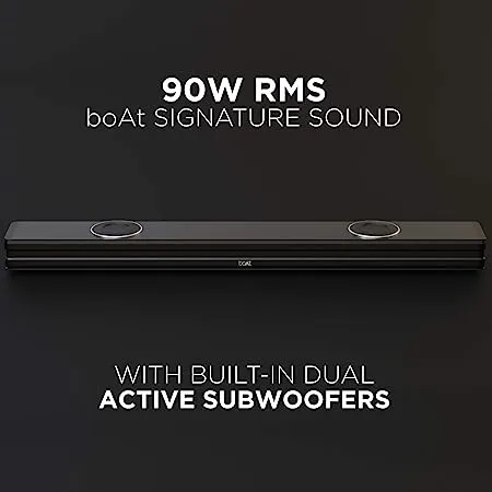 boAt Aavante Bar 1198 | 2.2 Channel Bluetooth Sound Bar with 90W RMS, Entertainment EQ modes, AUX, USB compatible