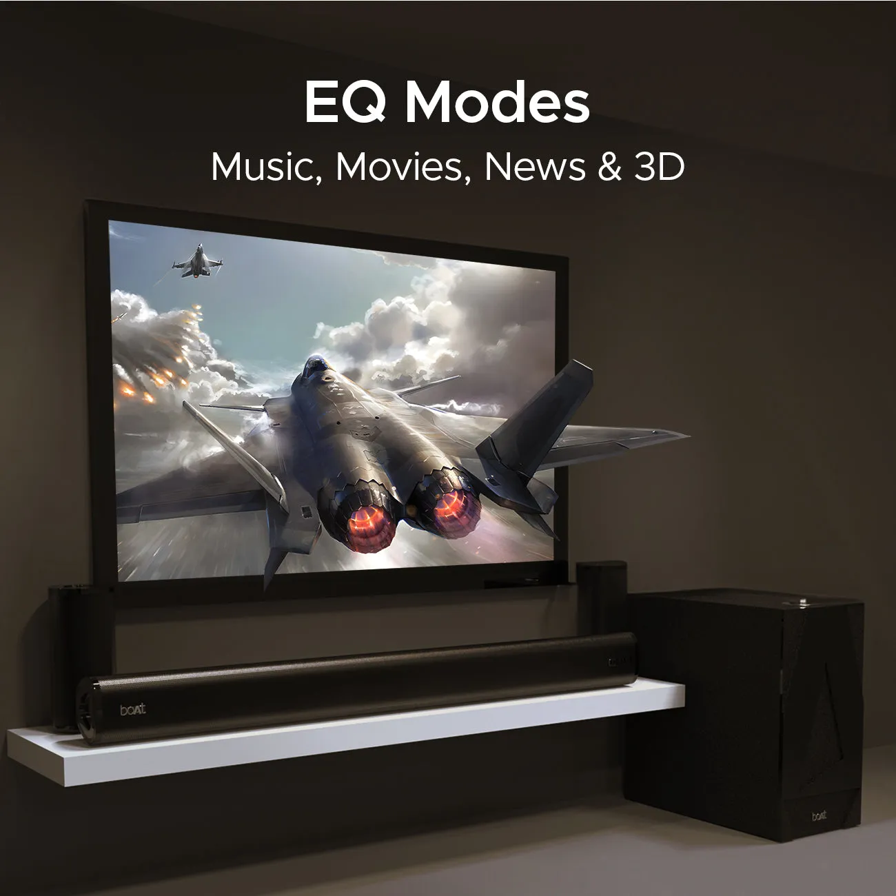 boAt Aavante Bar 3100D | 5.1 Channel Soundbar with 250W Home Theatre Experience, Entertainment EQ modes, Bluetooth 5.0