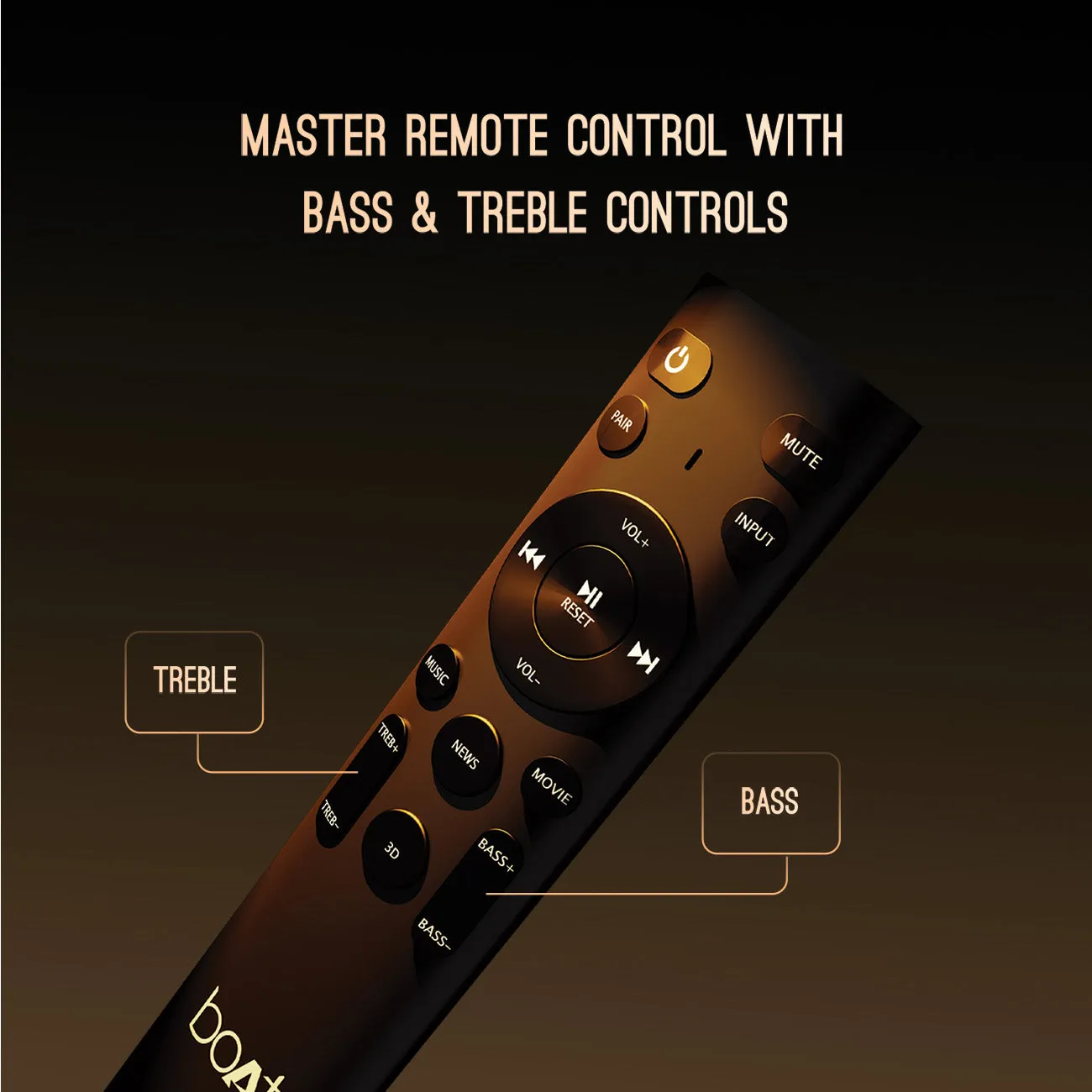 boAt Aavante Bar A2060 Dolby | 160W Dolby Soundbar, 2.1 Channel with Wired Subwoofer, Master Remote Control, Multi Connectivity