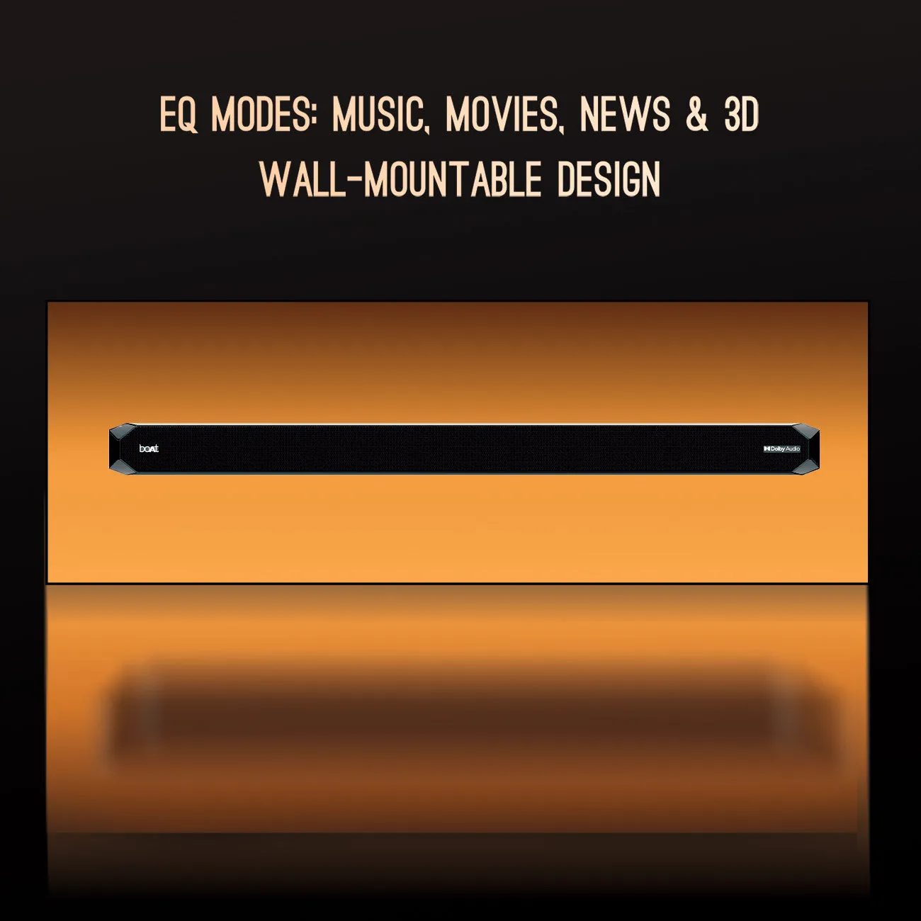 boAt Aavante Bar A2060 Dolby | 160W Dolby Soundbar, 2.1 Channel with Wired Subwoofer, Master Remote Control, Multi Connectivity