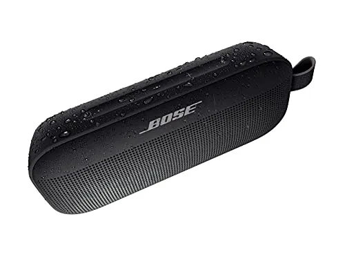 Bose SoundLink Flex Bluetooth Portable Speaker, Wireless Waterproof Speaker for Outdoor Travel - Black