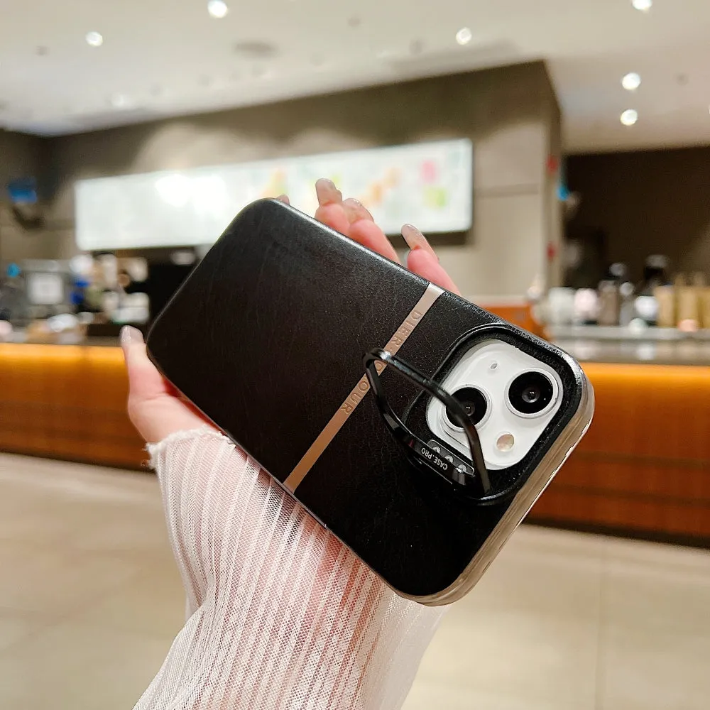 Bracket Kickstand TPU (Soft) | PC (Hard) Phone Case - iPhone 13
