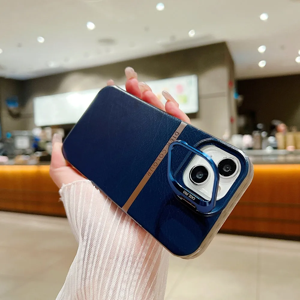 Bracket Kickstand TPU (Soft) | PC (Hard) Phone Case - iPhone 13