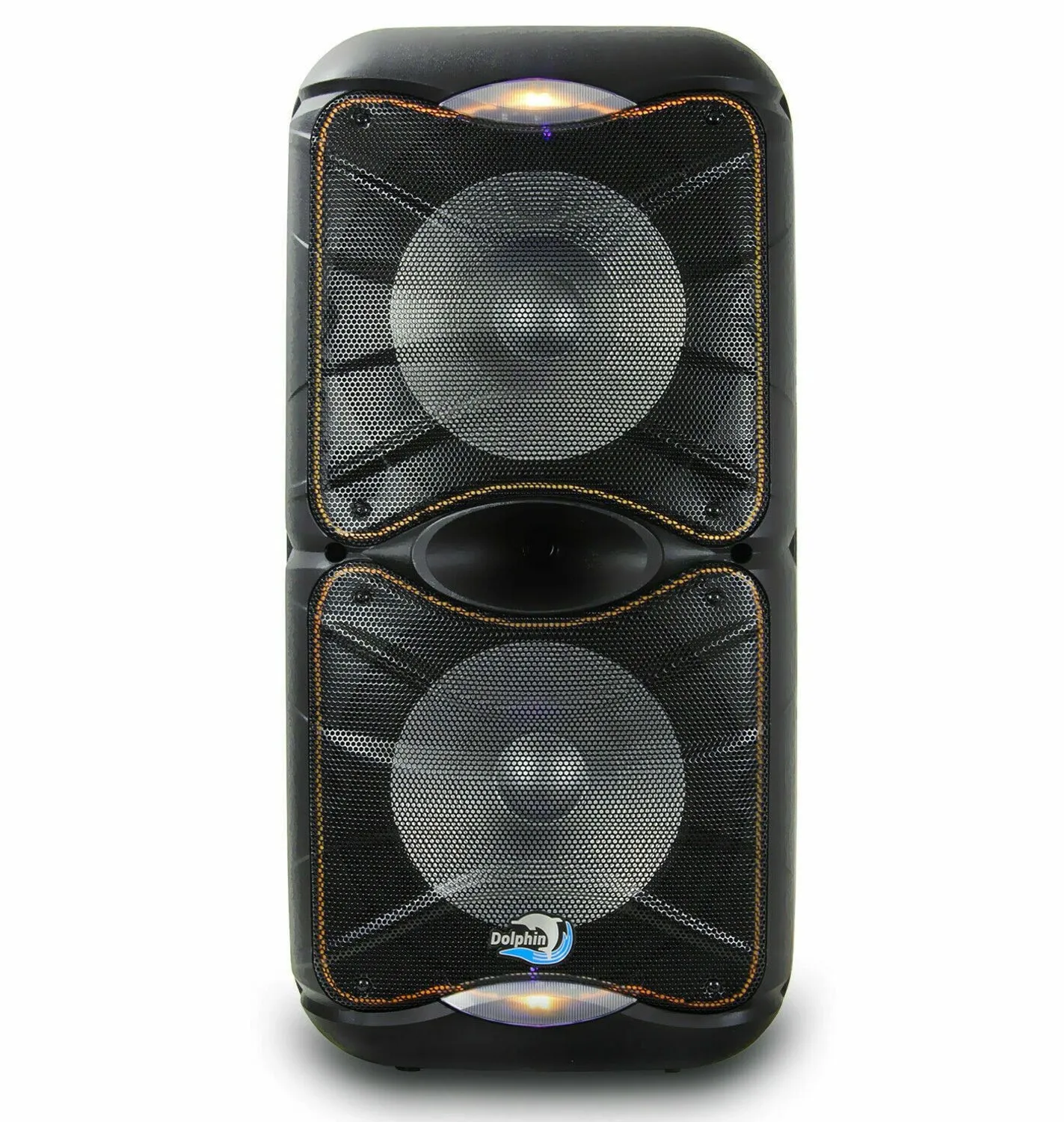Brand New Dolphin 3600 Watt SP-212RBT Rechargeable Bluetooth Party Speaker System Dual 12"