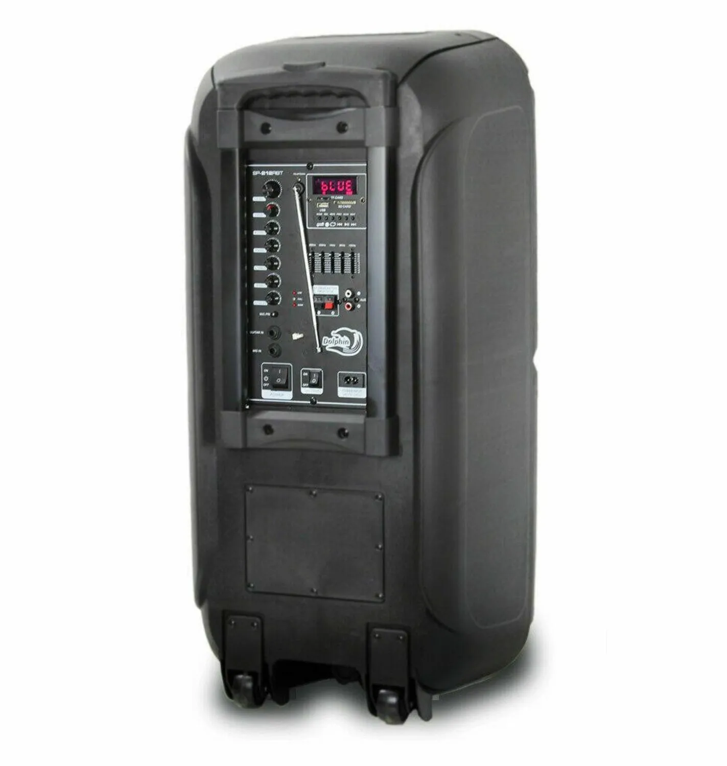 Brand New Dolphin 3600 Watt SP-212RBT Rechargeable Bluetooth Party Speaker System Dual 12"