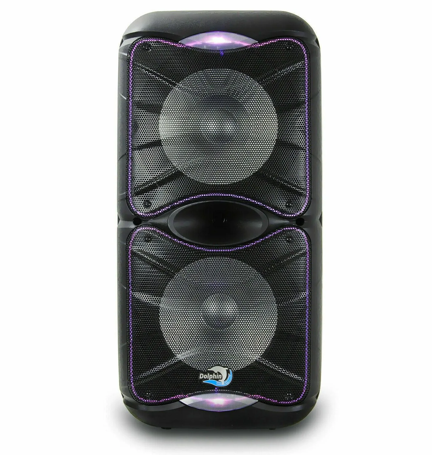Brand New Dolphin 3600 Watt SP-212RBT Rechargeable Bluetooth Party Speaker System Dual 12"