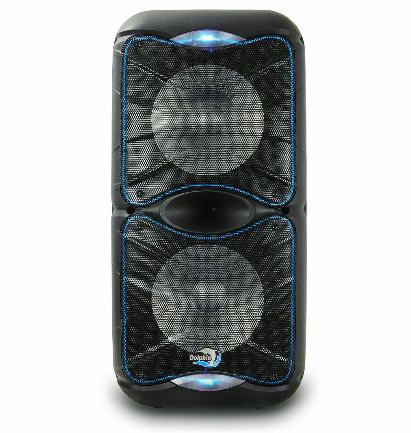 Brand New Dolphin 3600 Watt SP-212RBT Rechargeable Bluetooth Party Speaker System Dual 12"
