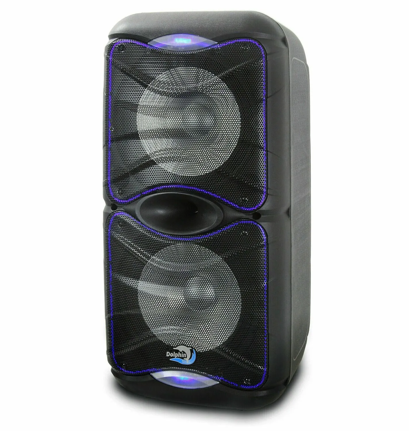 Brand New Dolphin 3600 Watt SP-212RBT Rechargeable Bluetooth Party Speaker System Dual 12"