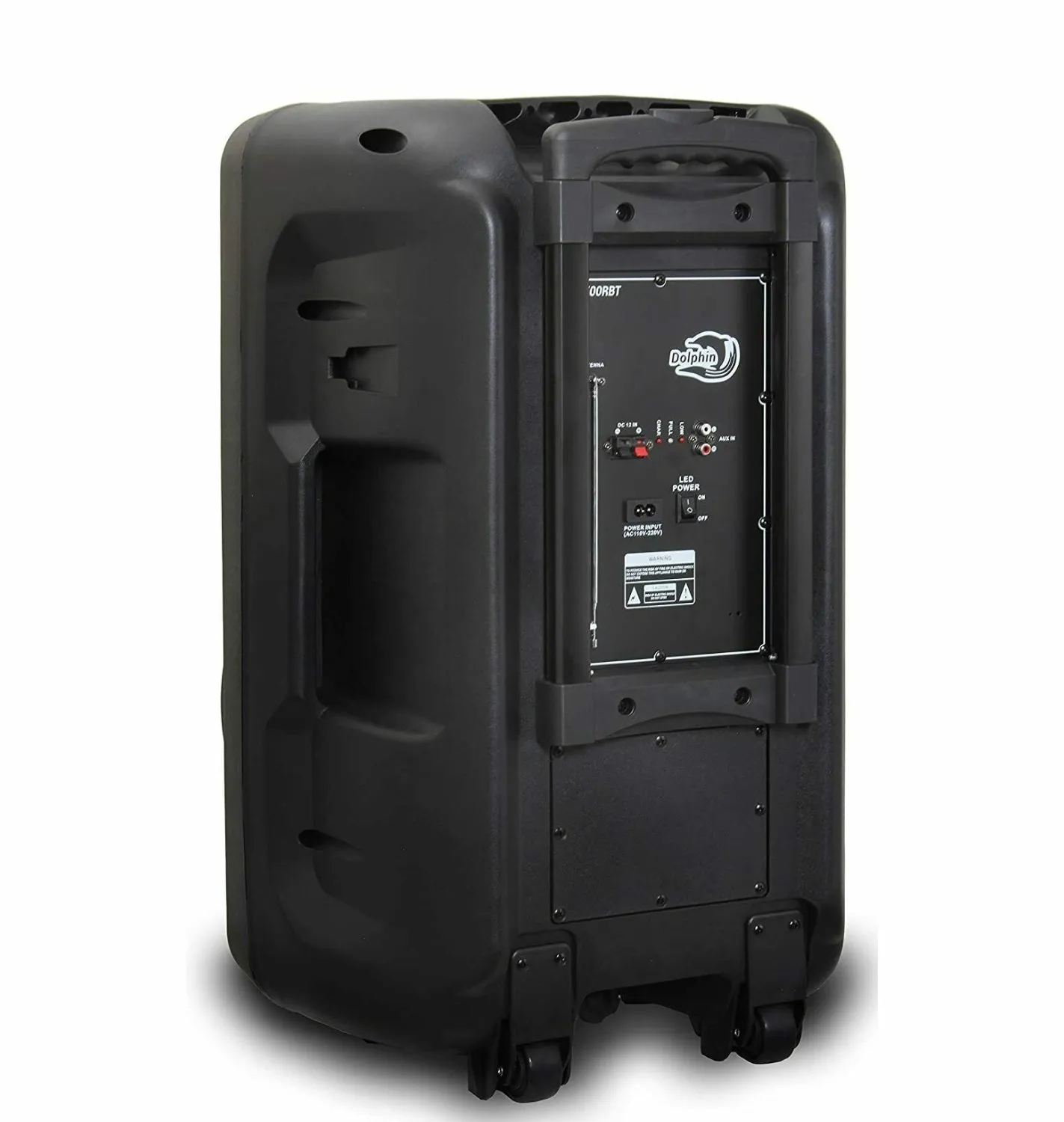 Brand New Dolphin SP-1500RBT Portable Bluetooth Party Speaker with Sound Activated Lights