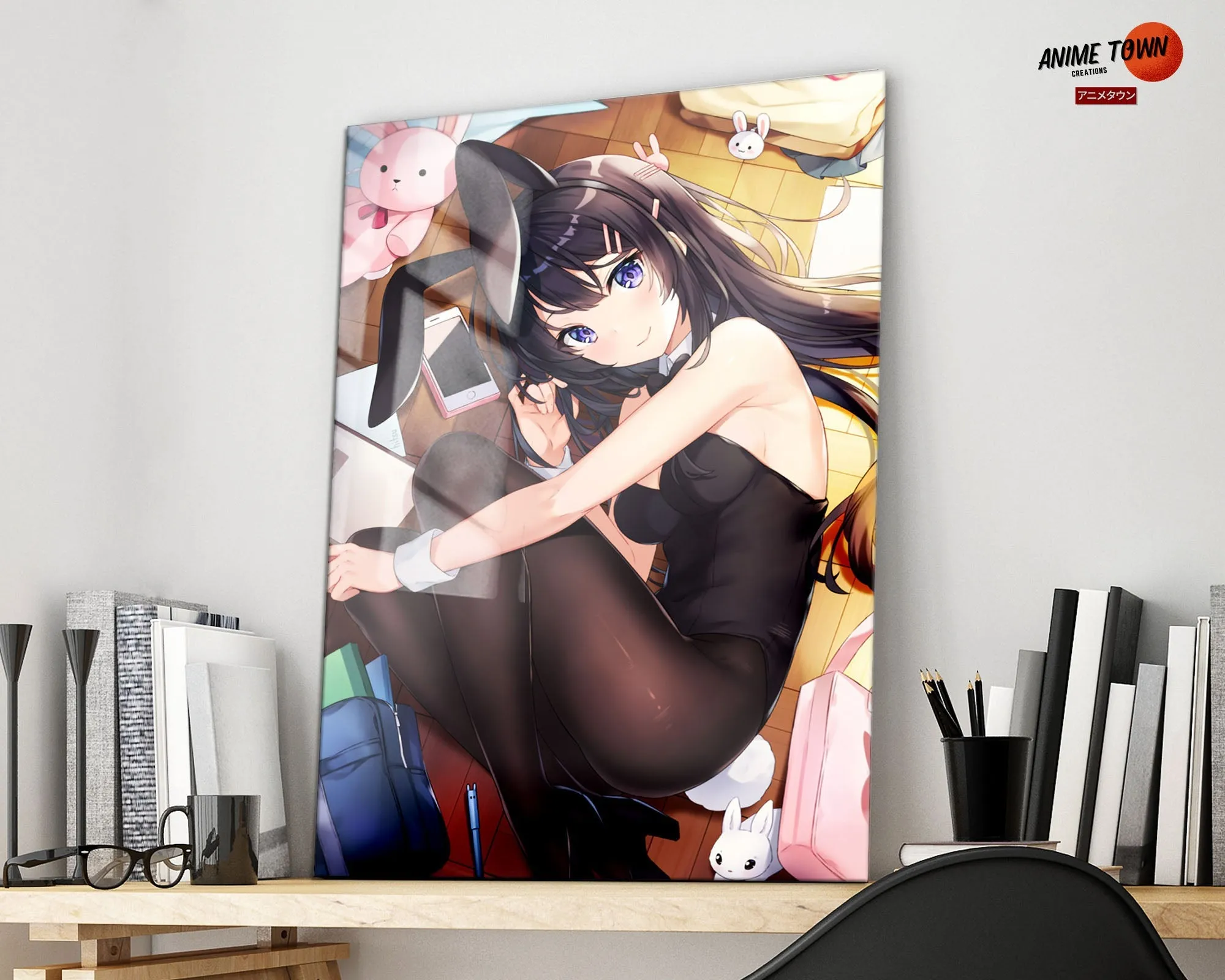Bunny Girl Senpai Mai Sakurajima Metal Poster