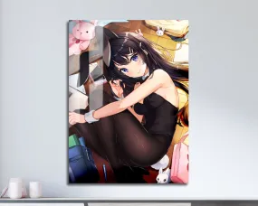 Bunny Girl Senpai Mai Sakurajima Metal Poster