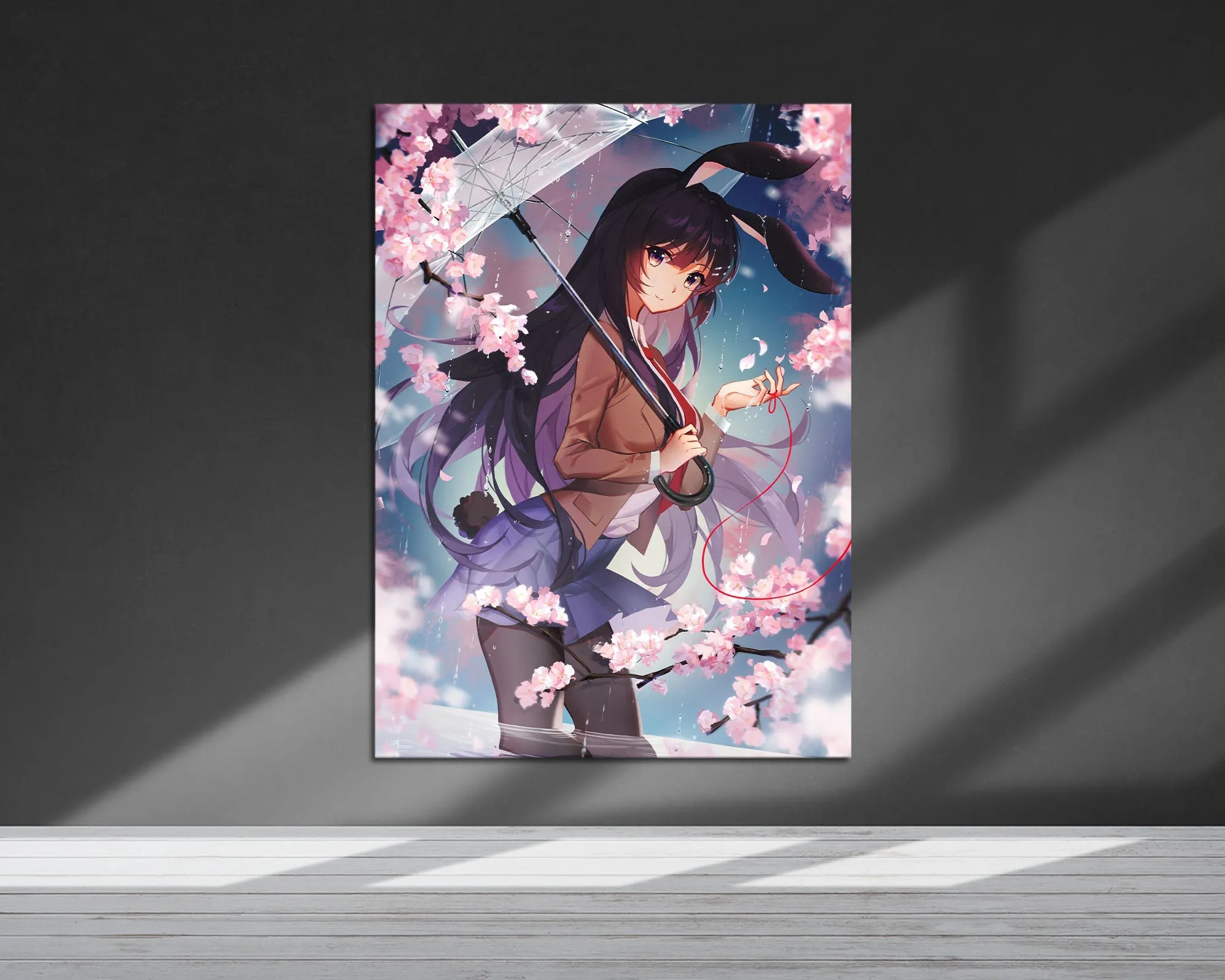 Bunny Girl Senpai Mai Sakurajima School Girl Metal Poster