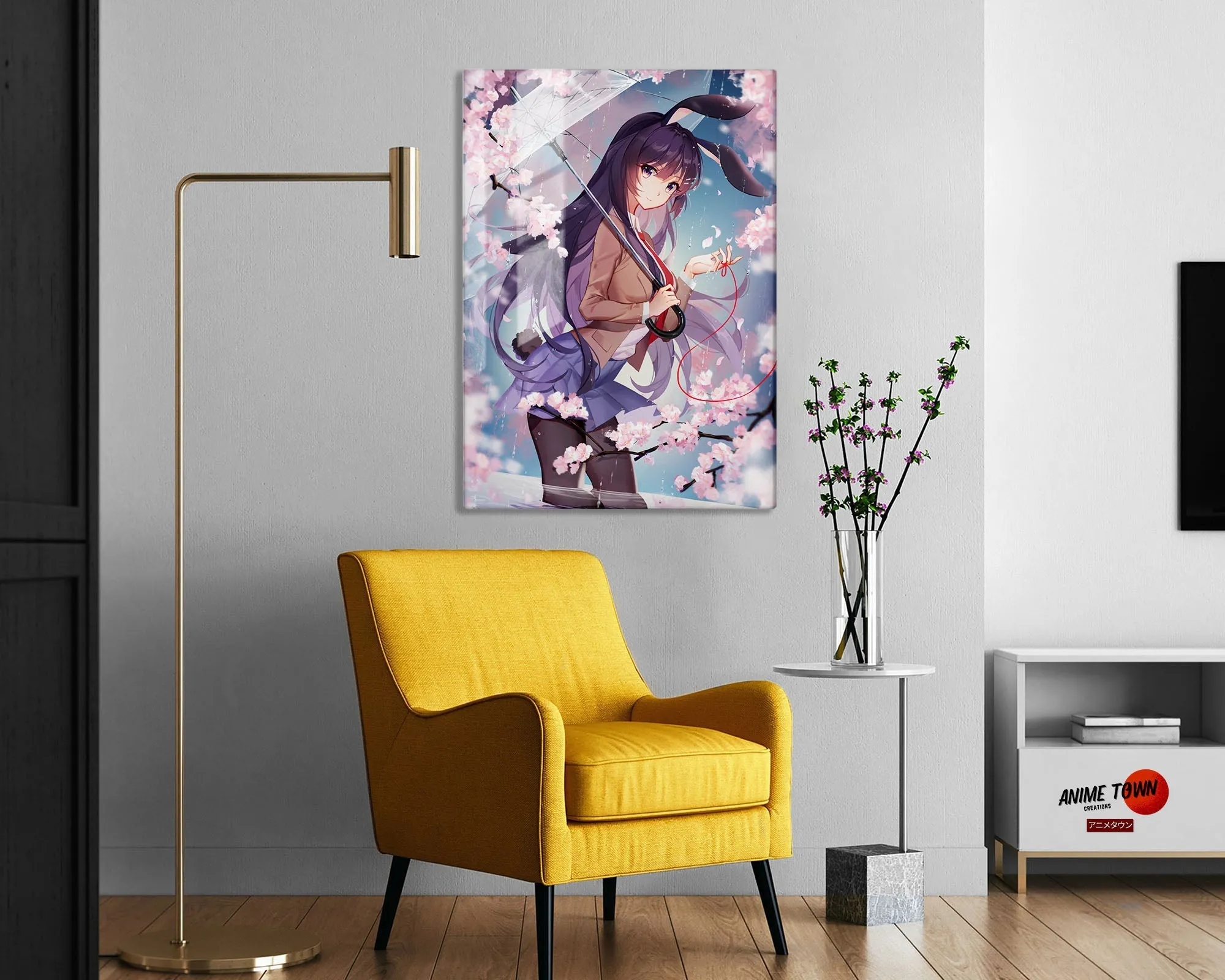 Bunny Girl Senpai Mai Sakurajima School Girl Metal Poster