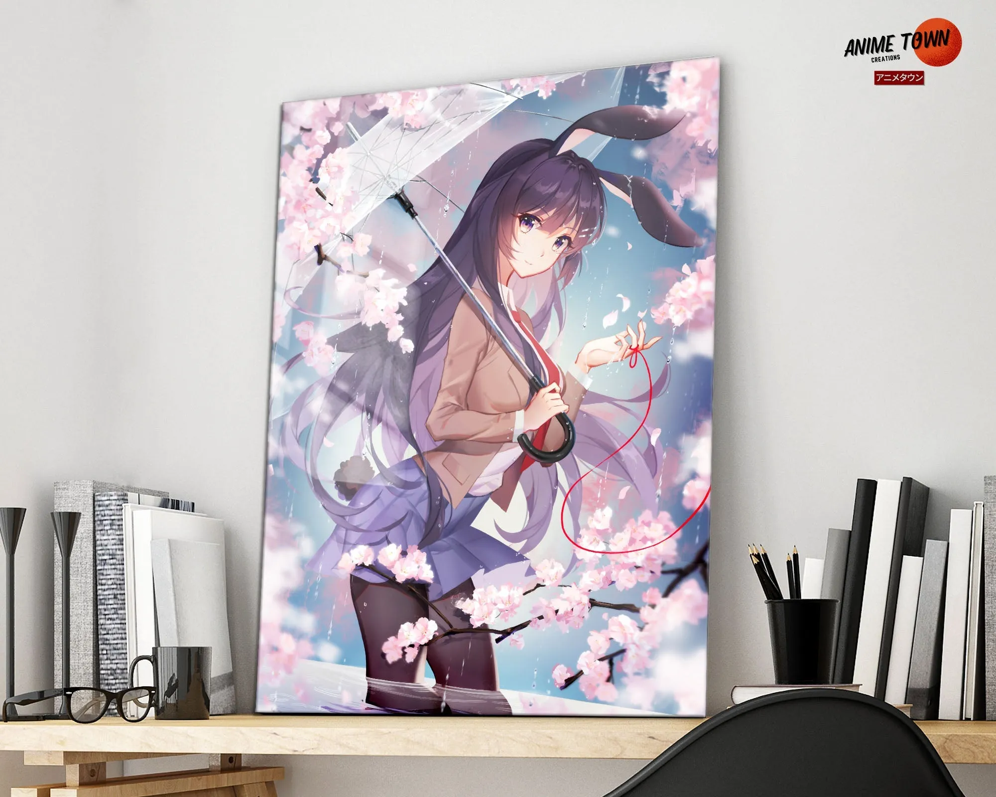 Bunny Girl Senpai Mai Sakurajima School Girl Metal Poster
