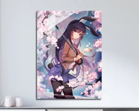 Bunny Girl Senpai Mai Sakurajima School Girl Metal Poster