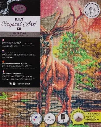 CAK-A151L "River Stag" 40x50cm Crystal Art Kit