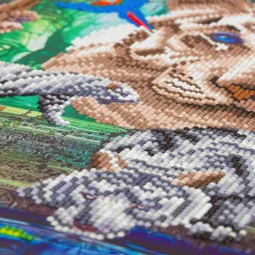 CAK-A161L: "White Tiger Temple" 40x50cm Crystal Art Kit