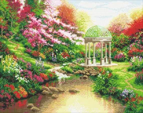 CAK-TK5L: "Pools of Serenity"" 40x50cm Crystal Art Kit  THOMAS KINKADE"