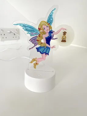 CALED-A01: "Fairy with Lantern" Crystal Art LED LAMP