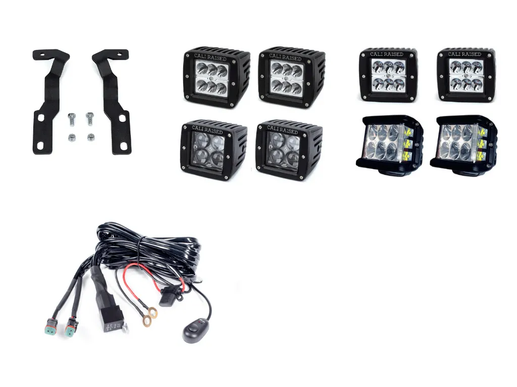Cali Raised Low Profile Ditch Light Combo - 2023-2016 Toyota Tacoma