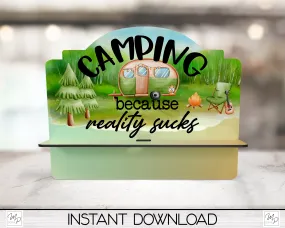 Camping Cookbook / Tablet Stand PNG for Sublimation Design, Digital Download