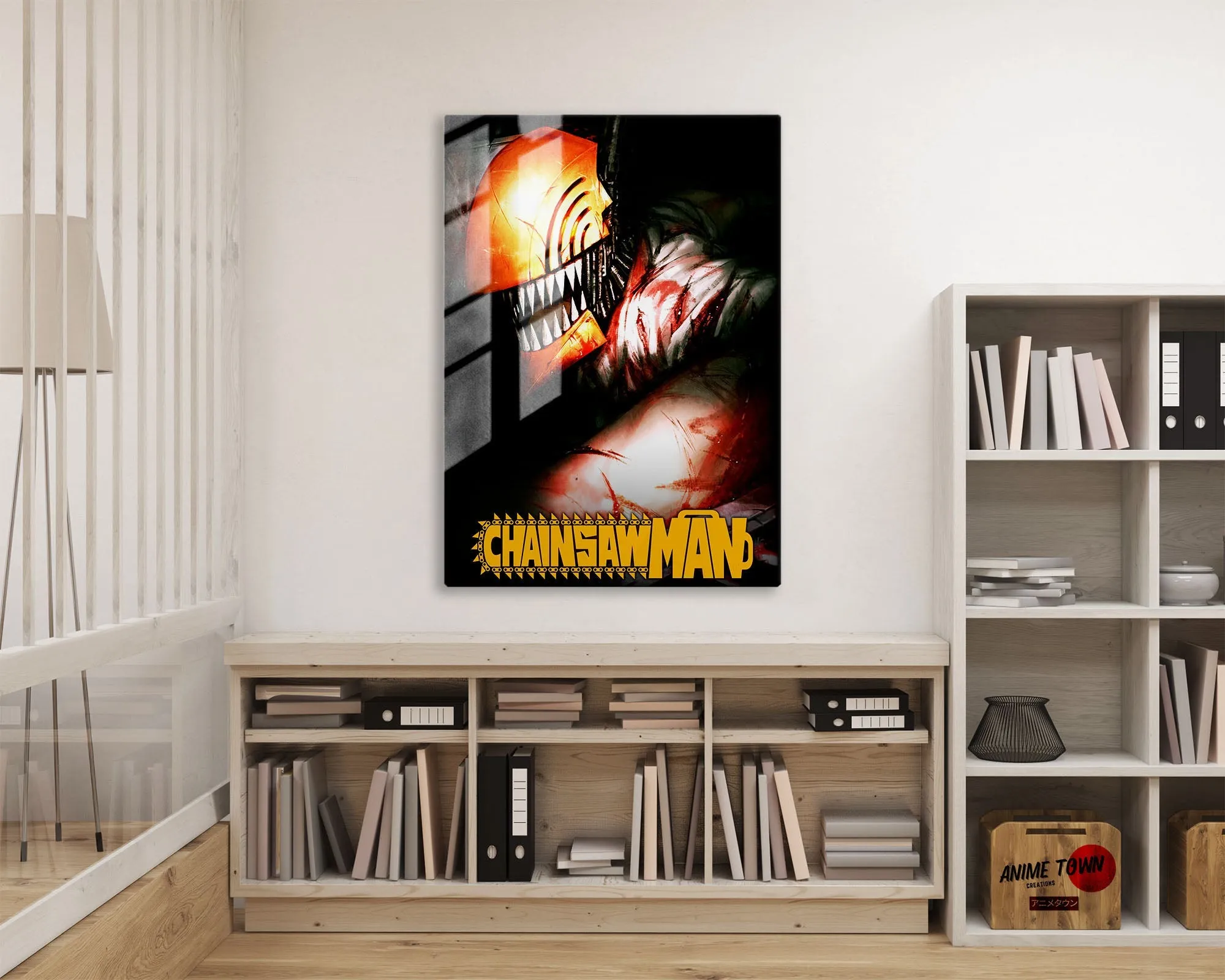 Chainsaw Man Cover Metal Poster