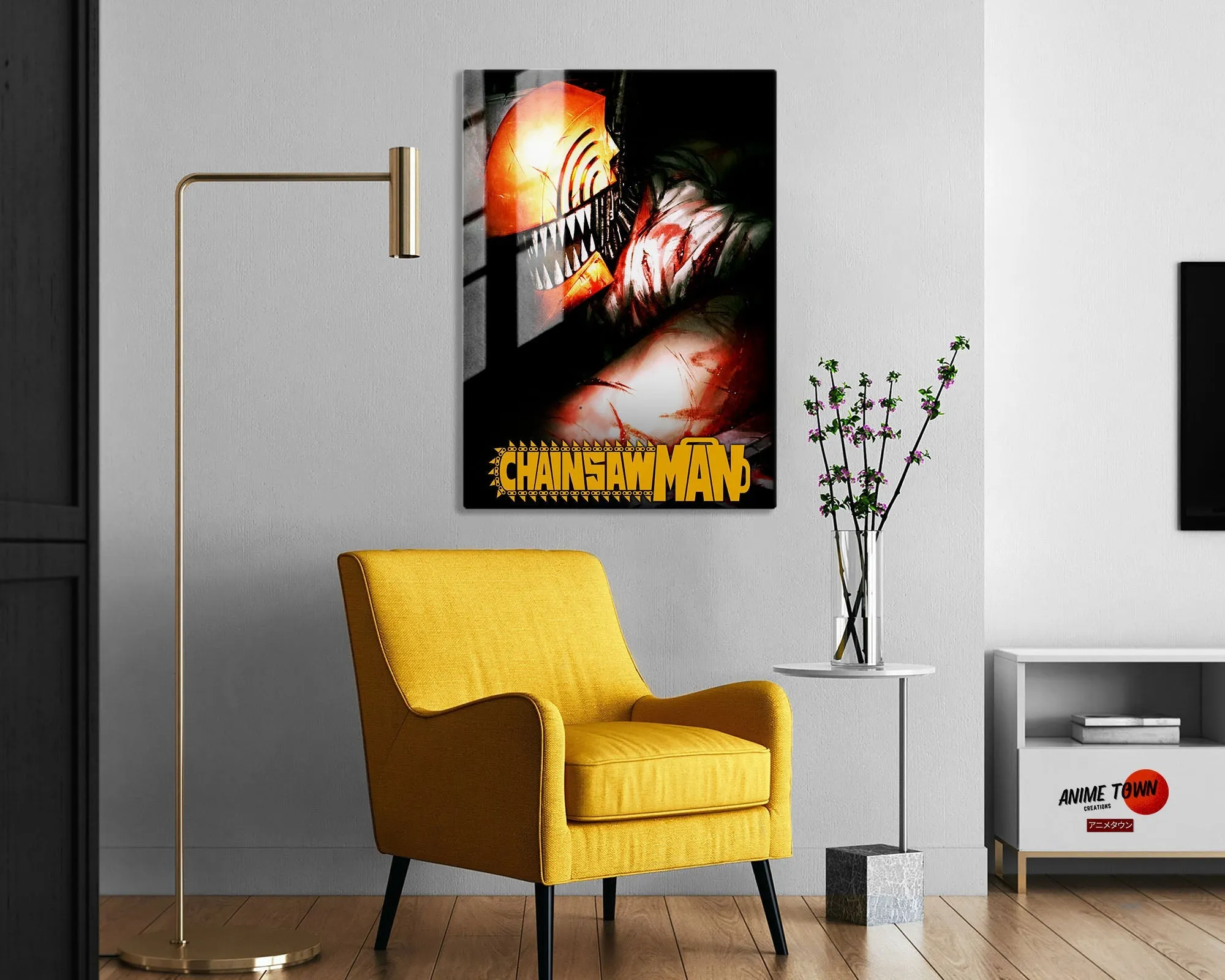 Chainsaw Man Cover Metal Poster