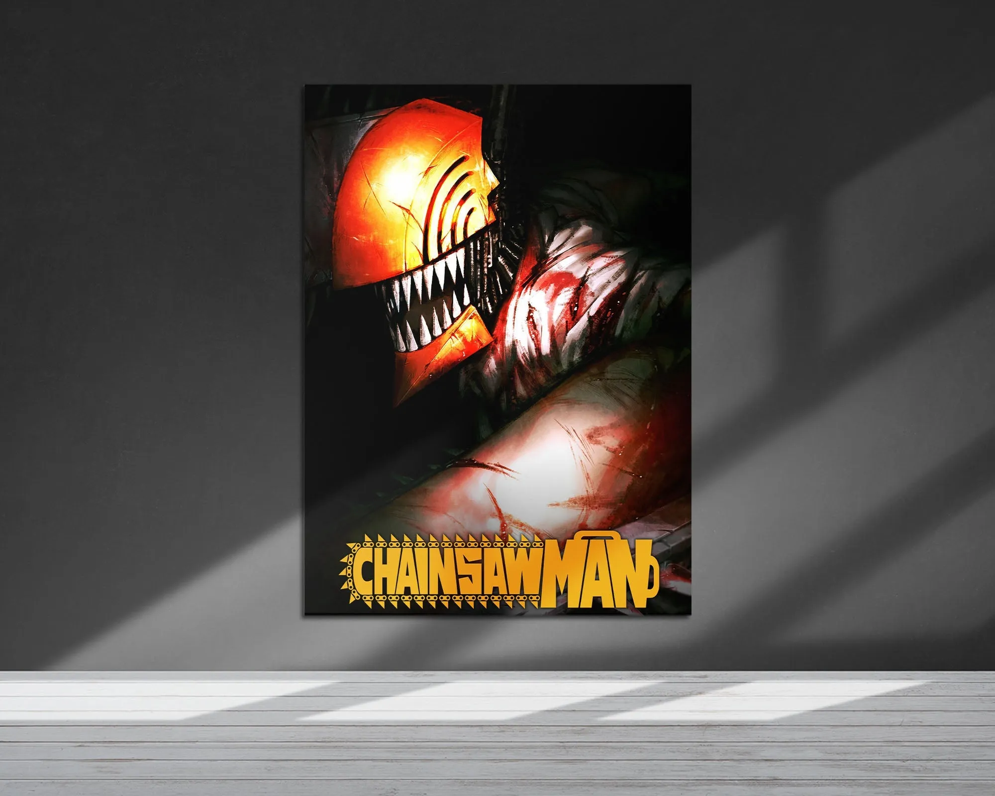 Chainsaw Man Cover Metal Poster