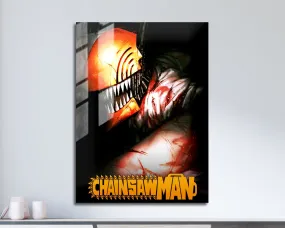 Chainsaw Man Cover Metal Poster