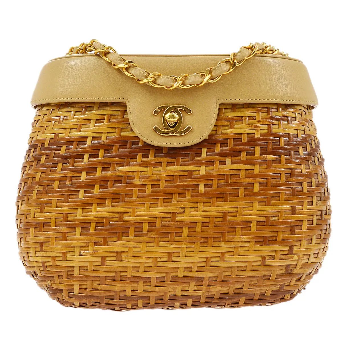 CHANEL 1998 Wicker Basket Bag 17 ao24637