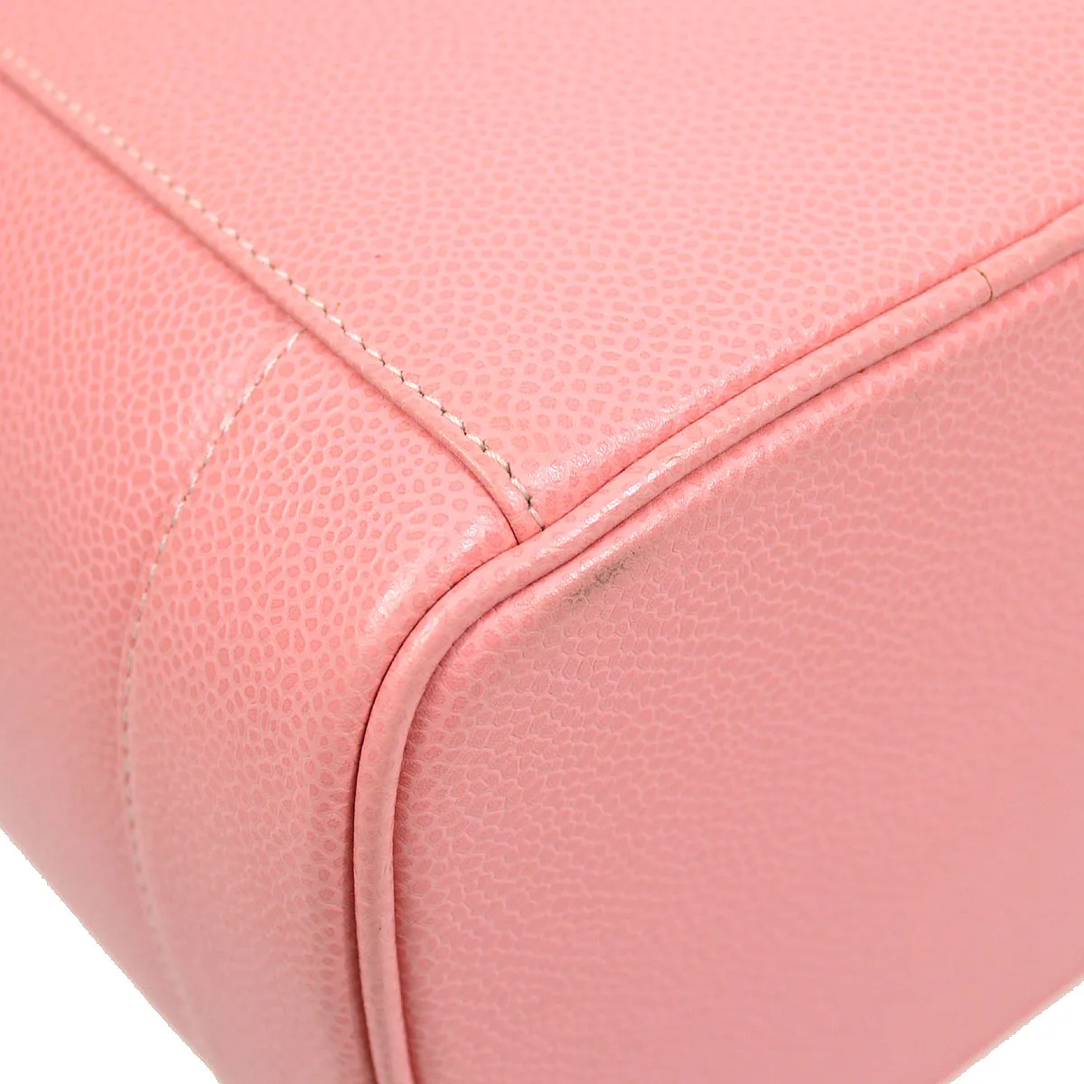 CHANEL 2003-2004 Pink Caviar Timeless Vanity Handbag 95851
