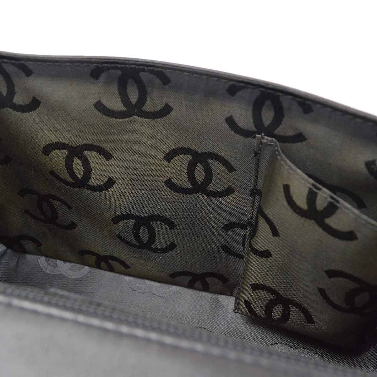 CHANEL 2004-2005 Black Calfskin Wild Stitch Handbag 75387