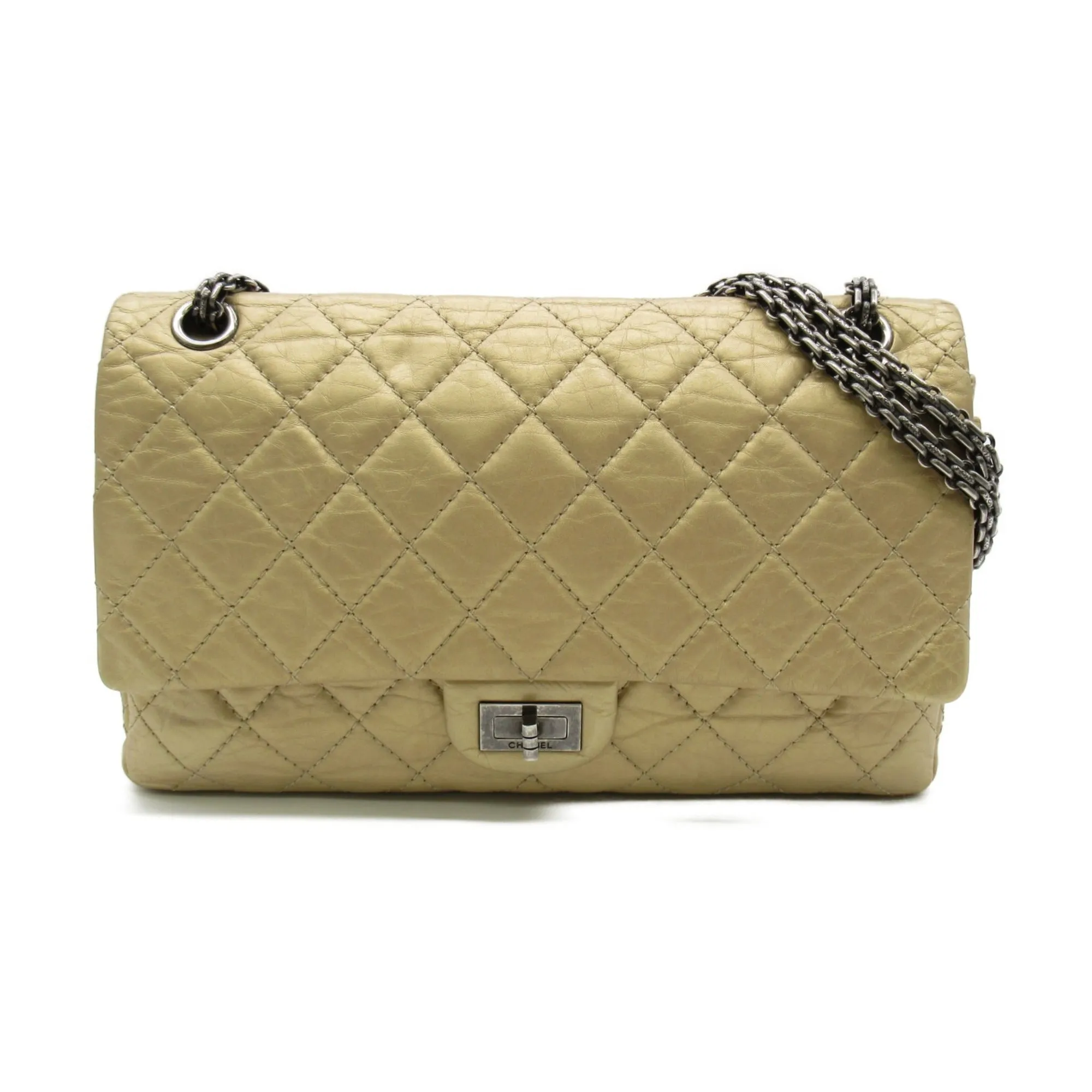 CHANEL 2.55ChainShoulder Bag Gold Calfskin [cowhide]