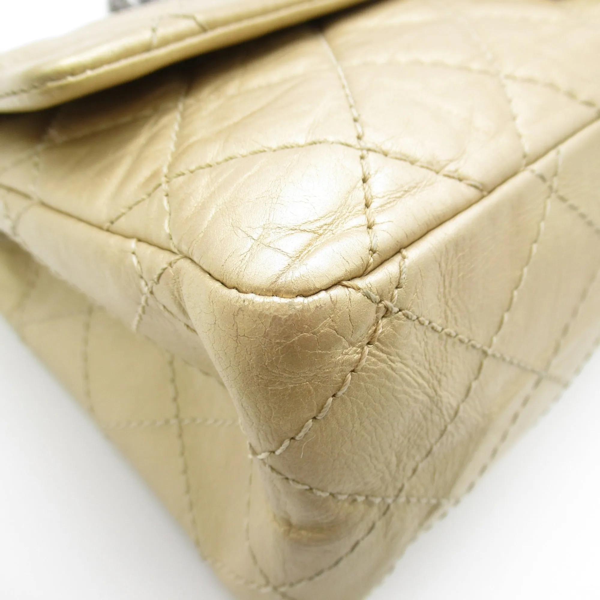 CHANEL 2.55ChainShoulder Bag Gold Calfskin [cowhide]