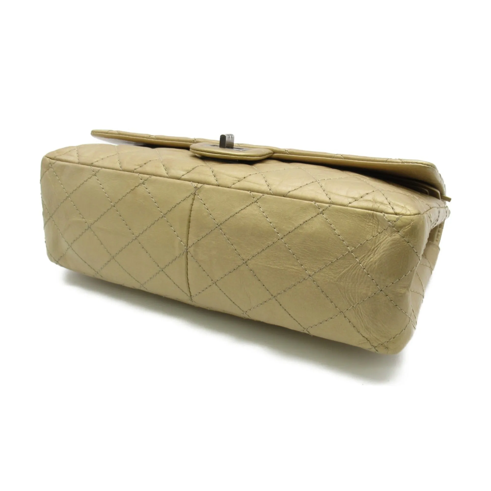 CHANEL 2.55ChainShoulder Bag Gold Calfskin [cowhide]