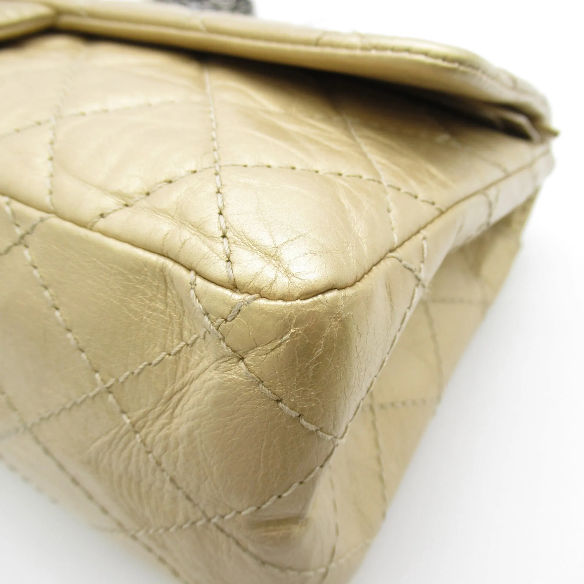 CHANEL 2.55ChainShoulder Bag Gold Calfskin [cowhide]