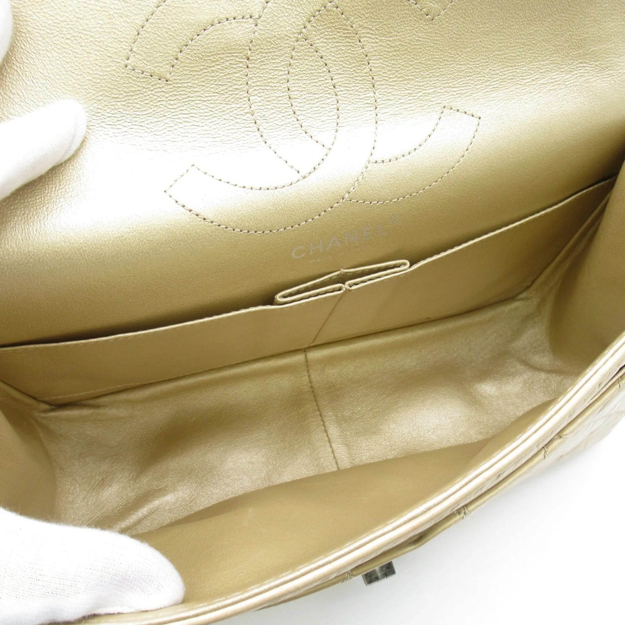 CHANEL 2.55ChainShoulder Bag Gold Calfskin [cowhide]