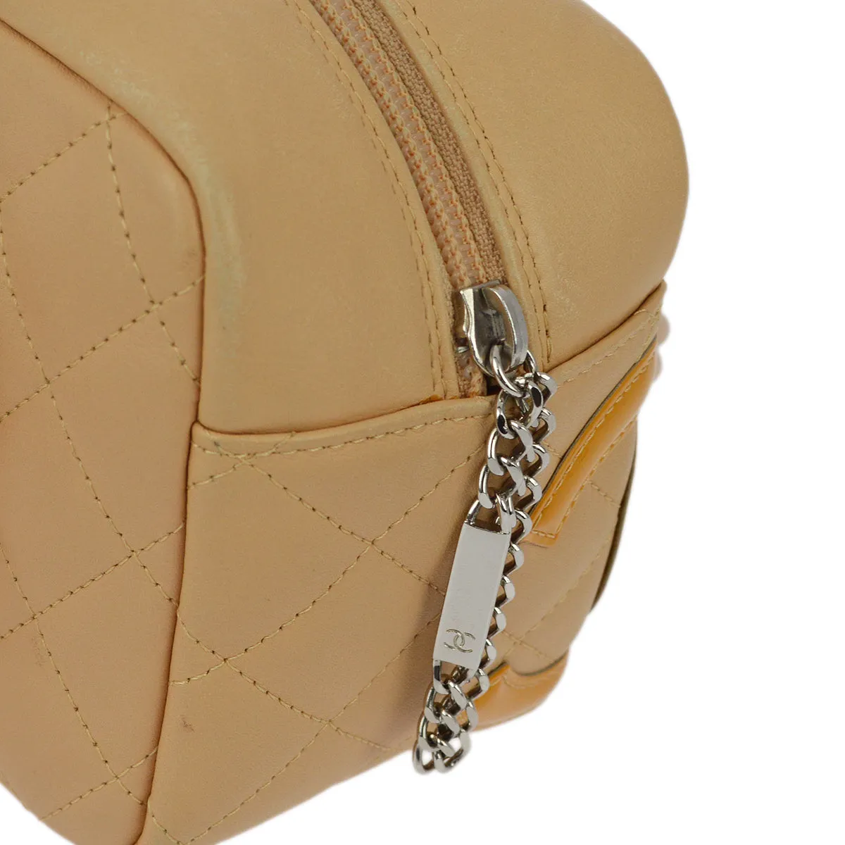 Chanel Beige Calfskin Cambon Ligne Handbag