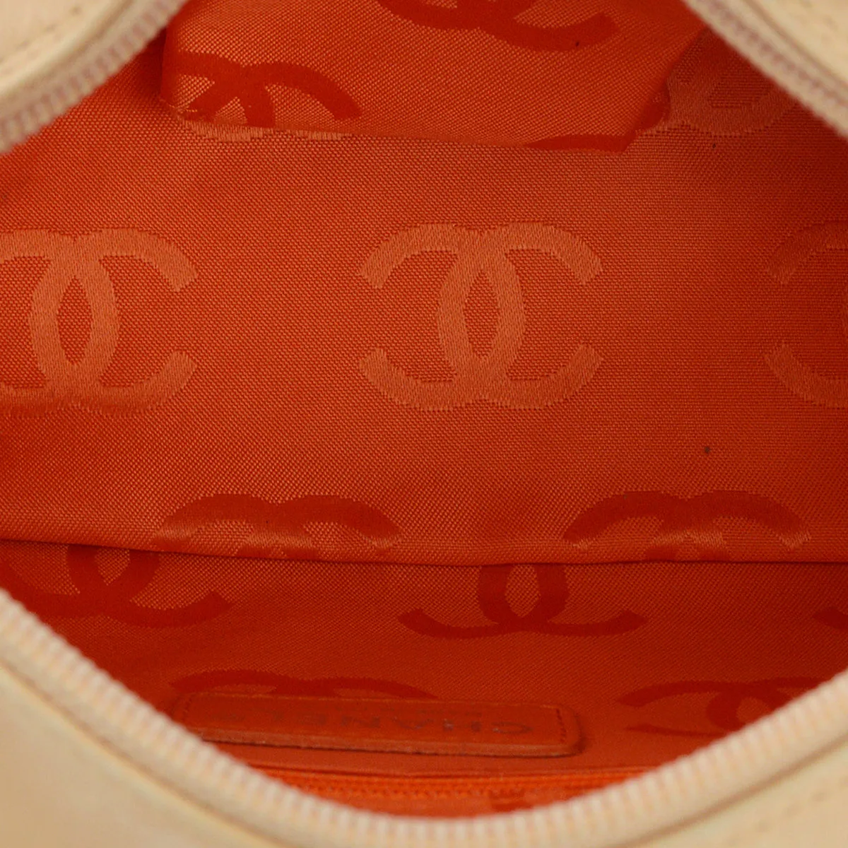 Chanel Beige Calfskin Cambon Ligne Handbag