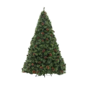 Christmas Tree Xmas Decorations Pine Cones 1.8M 6FT Home Decor Green 1100 tips