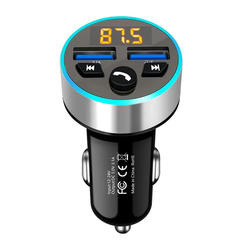 Color: Silver, Style: Bluetooth - Car mp3 bluetooth player