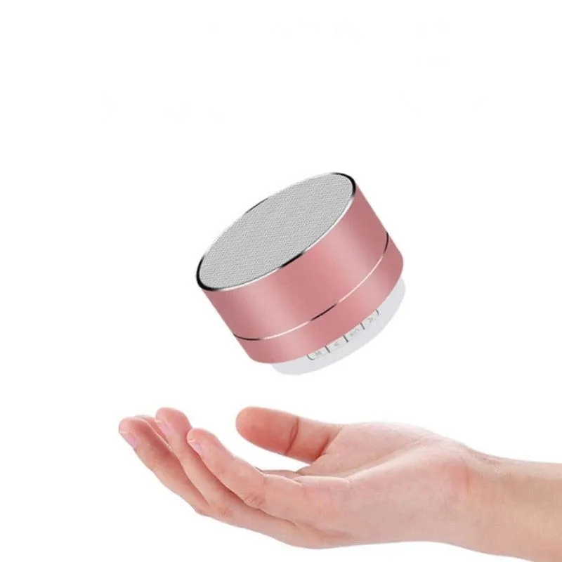 Compact Steel Gun Mini Bluetooth Speaker - Powerful Portable Subwoofer with Wireless Audio and Hands-Free Calling