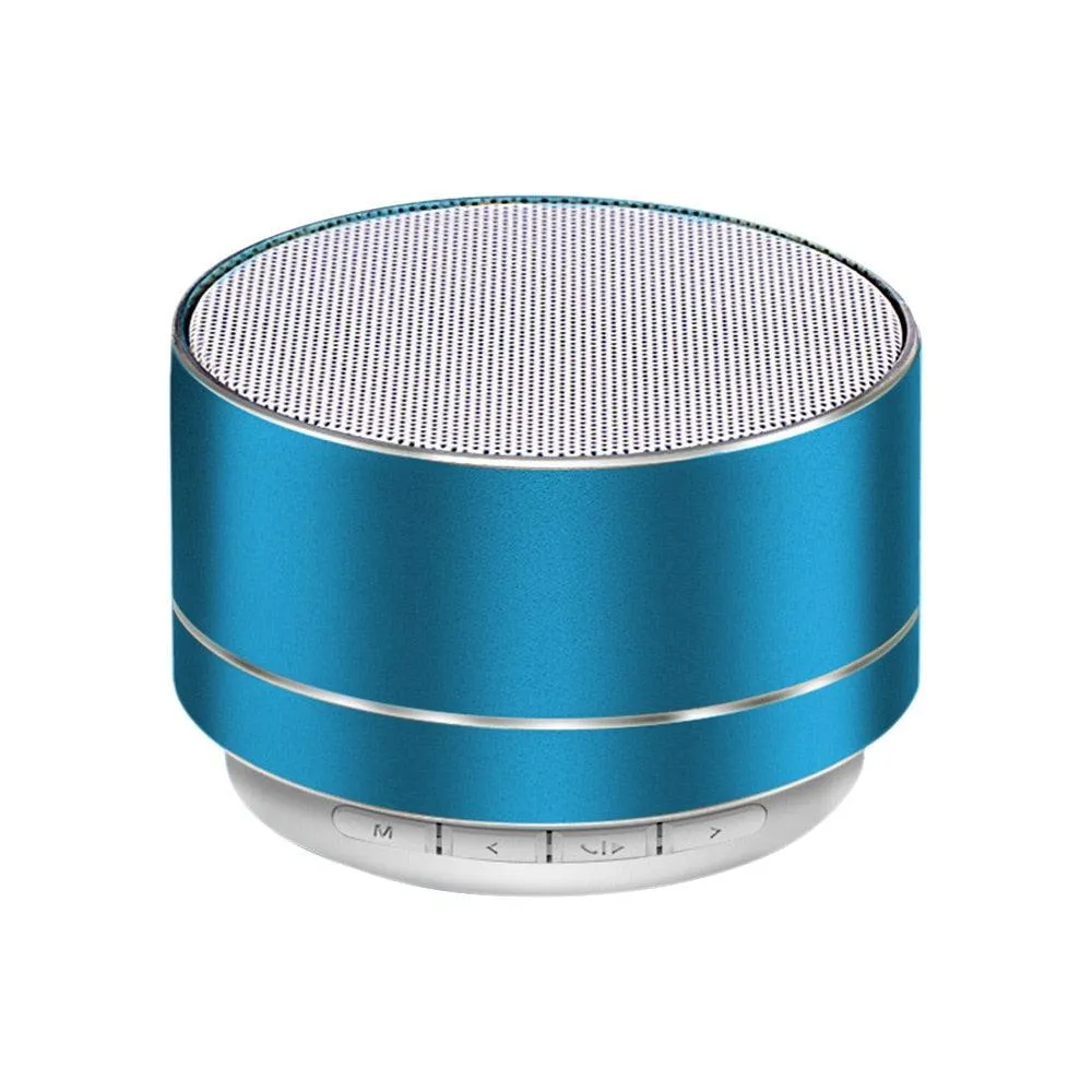 Compact Steel Gun Mini Bluetooth Speaker - Powerful Portable Subwoofer with Wireless Audio and Hands-Free Calling