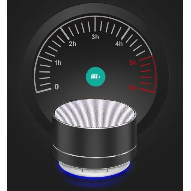 Compact Steel Gun Mini Bluetooth Speaker - Powerful Portable Subwoofer with Wireless Audio and Hands-Free Calling