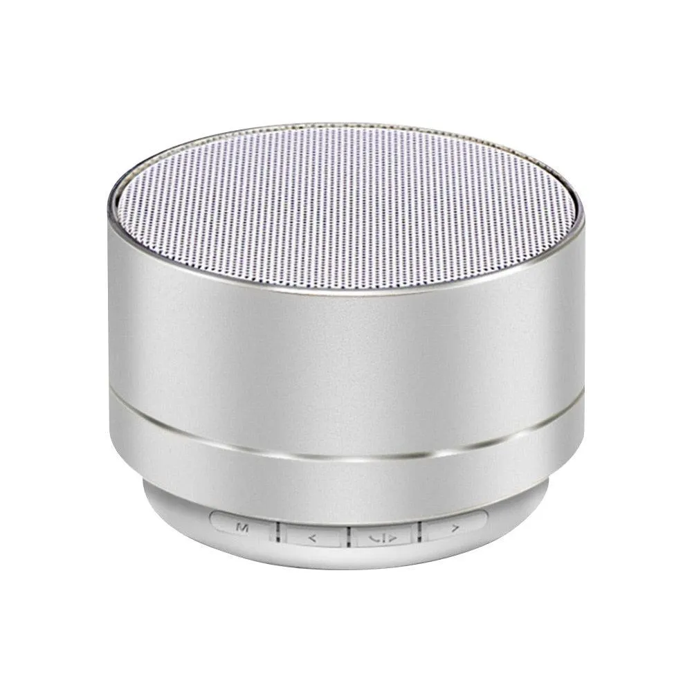 Compact Steel Gun Mini Bluetooth Speaker - Powerful Portable Subwoofer with Wireless Audio and Hands-Free Calling