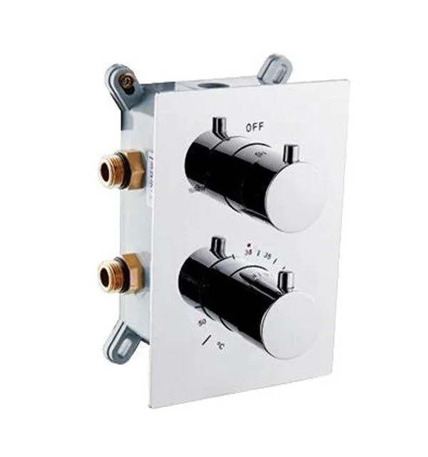 Concealed Thermostatic Shower Faucet Mixing Valve Wall Mount Valve